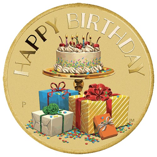 2022 $1 Happy Birthday Coin & Stamp Cover PNC