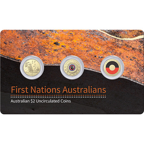 2021 $2 First Nations Trio Set Al/Br Uncirculated Coin Pack