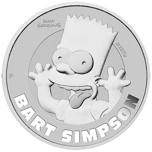 2022 $1 Bart Simpson 1oz Silver Coin 