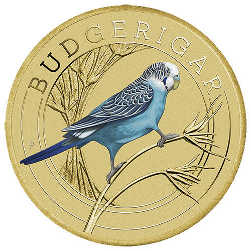 2022 $1 The Budgerigar Coin & Stamp Cover PNC