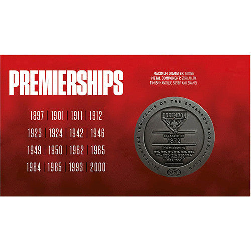 2022 Essendon Football Club 150 Years Limited Edition Medallion & Stamp Cover PNC