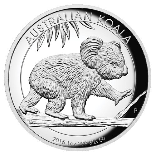 2016 $1 Australian Koala 1oz Silver Proof High Relief Coin