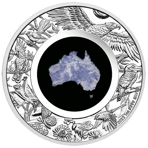 2022 $1 Great Southern Land 1oz Silver Proof Lepidolite Coin