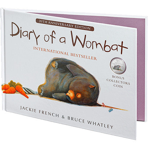 2022 20c 20th Anniversary of Diary of a Wombat - Special Edition Book & Cu/Ni Coin in Card