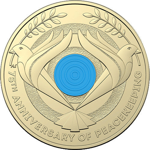 2022 $2 75th Anniversary of Peacekeeping Al/Br Circulating Coloured Uncirculated Coin in Pack