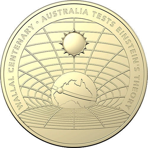 2022 $1 Wallal Centenary - Australia Test Einstein's Theory Al/Br Uncirculated Coin in Card RAM Card