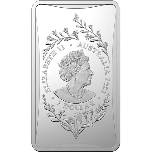 2023 $1 Year of the Rabbit 1/2oz Silver Frosted Ingot