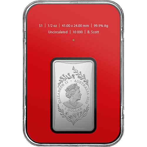 2023 $1 Year of the Rabbit 1/2oz Silver Frosted Ingot