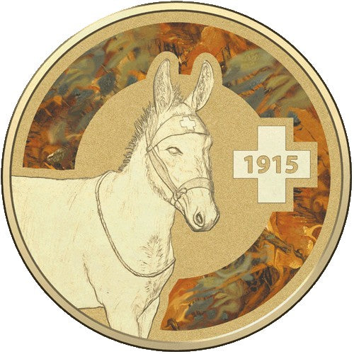 2015 $1 Unlikely Animal Heroes Murphy the Donkey Coin & Stamp Cover PNC