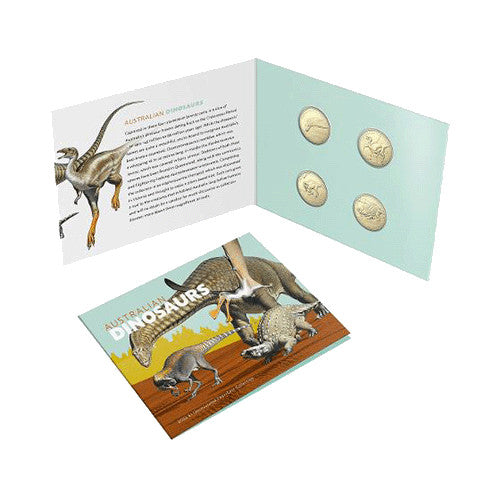 2022 $1 Australian Dinosaurs - Uncirculated Four Coin Collection