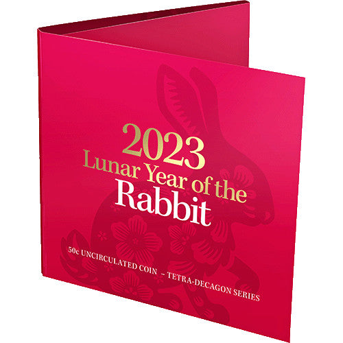 2023 50c Year of the Rabbit Tetra  Decagon Uncirculated Coin