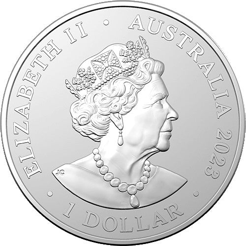 2023 $1 AC/DC Silver Frosted Uncirculated Coin