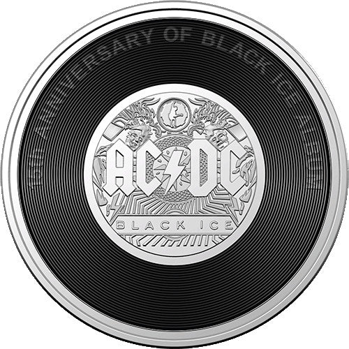 2022 / 2023 20c 45th Anniversary of AC/DC Coloured Uncirculated 6 Coin Collection