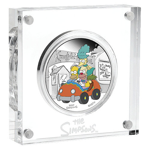 2022 $1 Krusty Lu Studios 1oz Silver Proof Coloured Coin