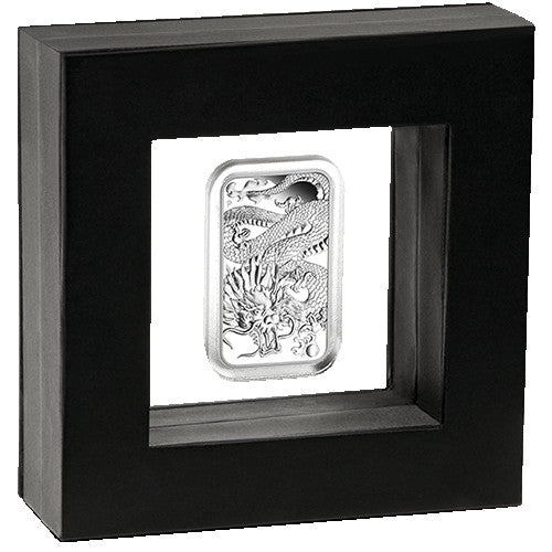 2022 $1 Dragon 1oz Silver Proof Rectangule Coin