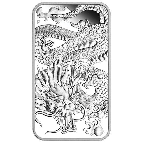 2022 $1 Dragon 1oz Silver Proof Rectangule Coin