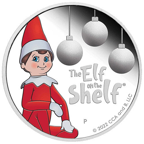 2022 50c The Elf on the Shelf 1/2oz Silver Proof Coloured Coin