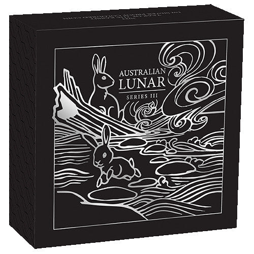 2023 $1 Lunar Year of the Rabbit 1oz Silver Gilded Coin