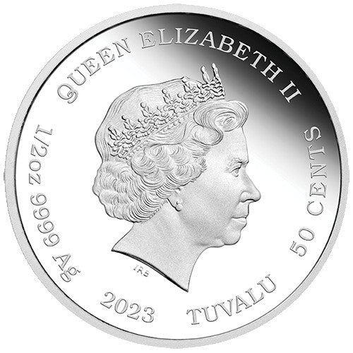 2023 50c Baby Rabbit 1/2oz Coloured Silver Proof Coin