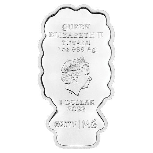 2022 $1 Marge Simpson 1oz Silver Minted Mini Coin