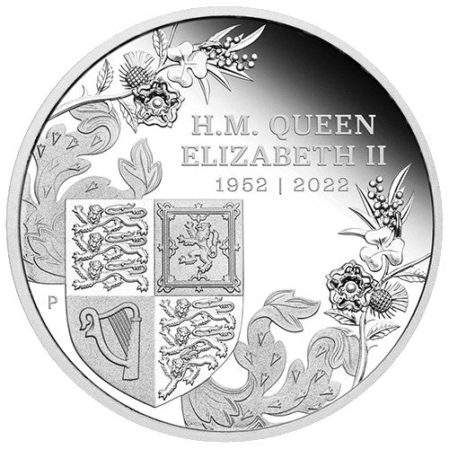 2022 $1 The Queen's Platinum Jubilee 1oz Silver Proof Coin