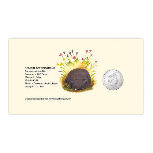 2022 20c Diary of a Wombat Coin & Stamp Cover PNC