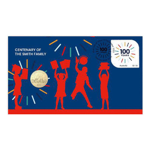 2022 $1 Centenary of the Smith Family Coin & Stamp Cover PNC