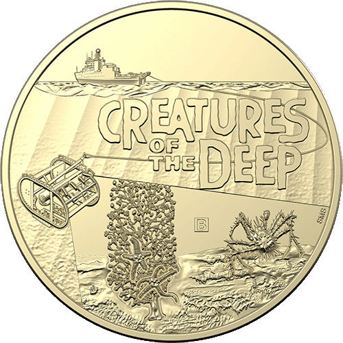 2023 $1 Creatures of the Deep Al/Br Mintmark & Privy Mark Uncirculated Four Coin Set Coin