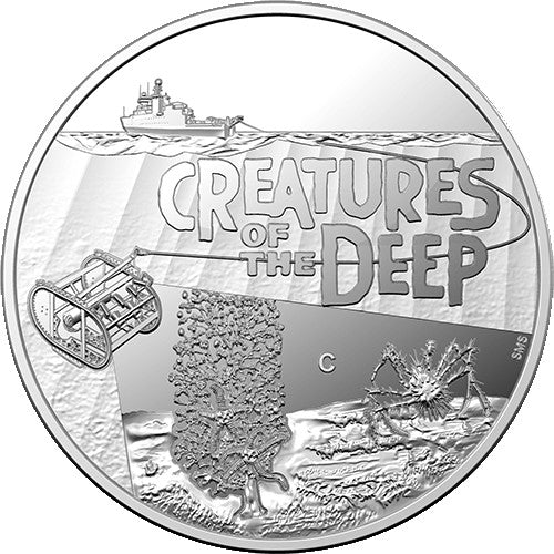 2023 $1 Creatures of the Deep C Mintmark Fine Silver Proof Coin