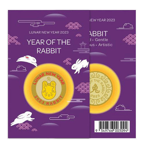 2023 Year of the Rabbit Medallion in Card