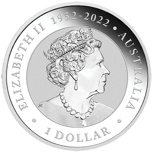 2023 $1 World Money Fair - Coin Show Special Australian Kookaburra 1oz Silver Coloured Coin