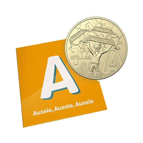 2022 $1 The Great Aussie Coin Hunt 3 - A for Aussie Aussie Aussie Uncirculated Coin in Individual Card