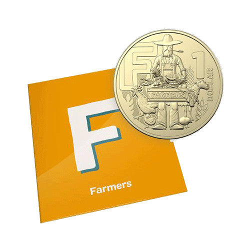 2022 $1 The Great Aussie Coin Hunt 3 - F for Farmers Uncirculated Coin in Individual Card