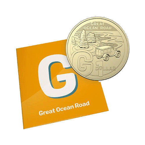 2022 $1 The Great Aussie Coin Hunt 3 - G for Great Ocean Road Uncirculated Coin in Individual Card