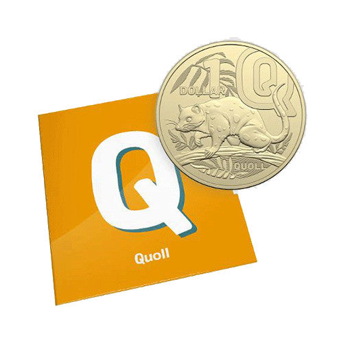 2022 $1 The Great Aussie Coin Hunt 3 - Q for Quoll Uncirculated Coin in Individual Card