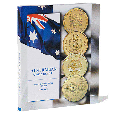 Australian $1 Circulating Coin Collection Album Folder Volume 1 - Modern Album