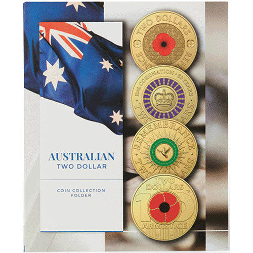 Australian $2 Circulating Coin Collection Album Folder Volume 1 - Modern Album