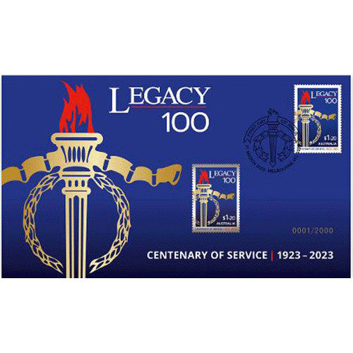 2023 Centenary of Legacy Prestige Stamp Badge PNC Cover