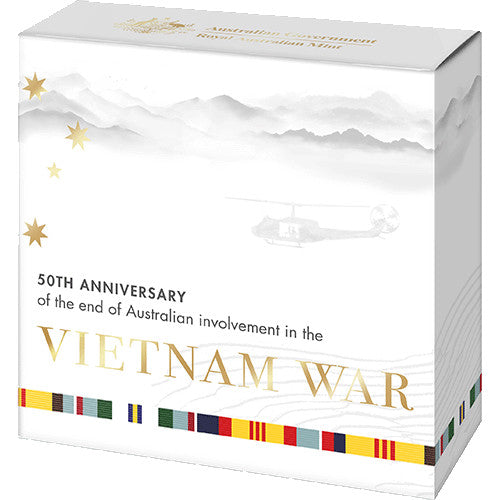 2023 $2 50th Anniversary of the End of Australia's Involvement Vietnam War C Mintmark Silver Proof Coloured Coin