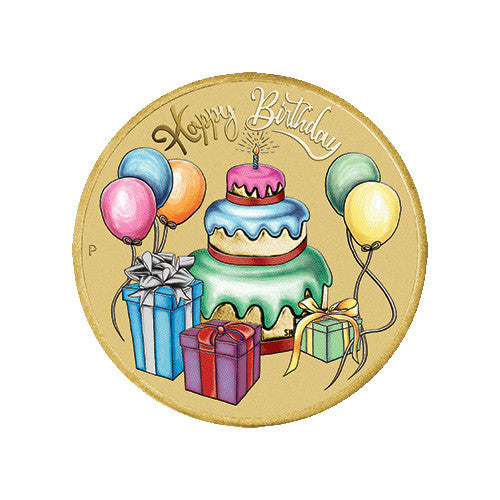 2023 $1 Happy Birthday Coin & Stamp Cover PNC Coin