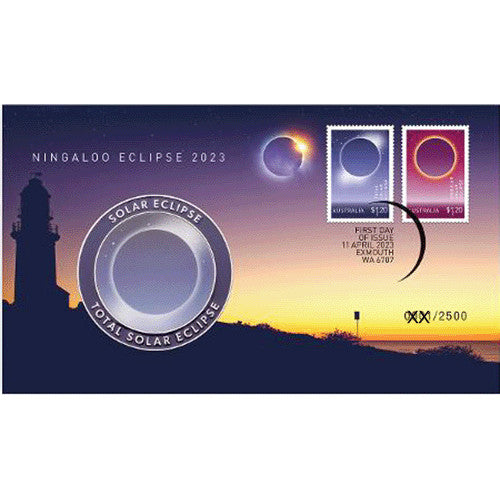 2023 Ningaloo Eclipse Medallion & Stamp Cover PNC