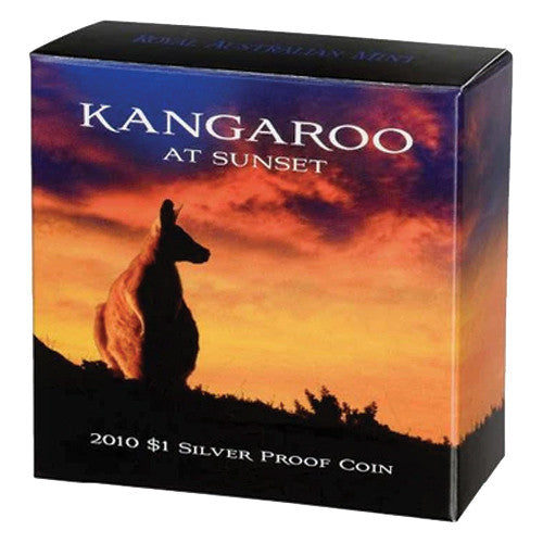 2010 $1 Kangaroo at Sunset 1/5oz Silver Proof Coin