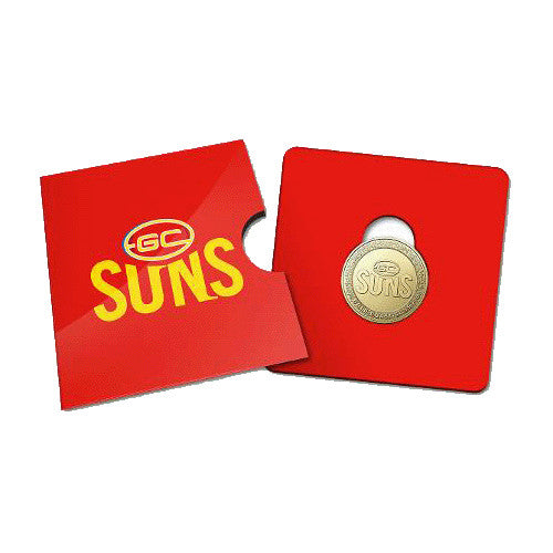 2023 $1 AFL Gold Coast Suns Football Club Collectible Uncirculated Coin in Card