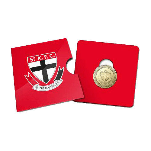 2023 $1 AFL St Kilda Saints Football Club Collectible Uncirculated Coin in Card