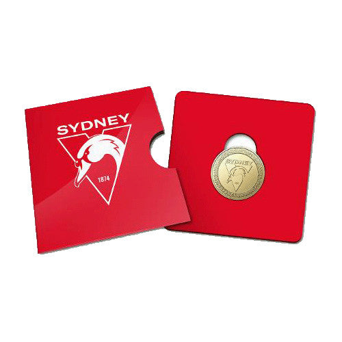 2023 $1 AFL Sydney Swans Football Club Collectible Uncirculated Coin in Card