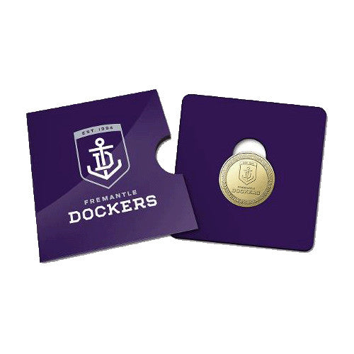 2023 $1 AFL Fremantle Dockers Football Club Collectible Uncirculated Coin in Card