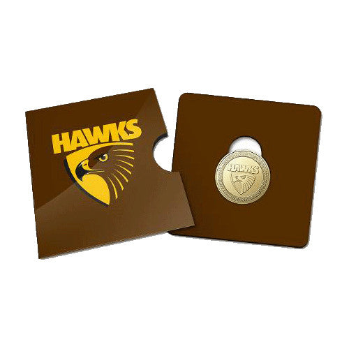 2023 $1 AFL Hawks Football Club Collectible Uncirculated Coin in Card