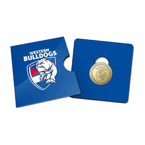 2023 $1 AFL Western Bulldogs Football Club Collectible Uncirculated Coin in Card