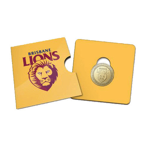 2023 $1 AFL Brisbane Lions Football Club Collectible Uncirculated Coin in Card