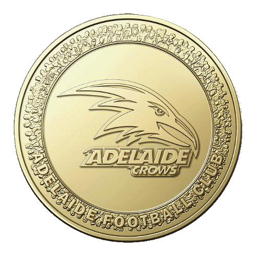 2023 $1 AFL Adelaide Crows Football Club Collectible Uncirculated Coin in Card